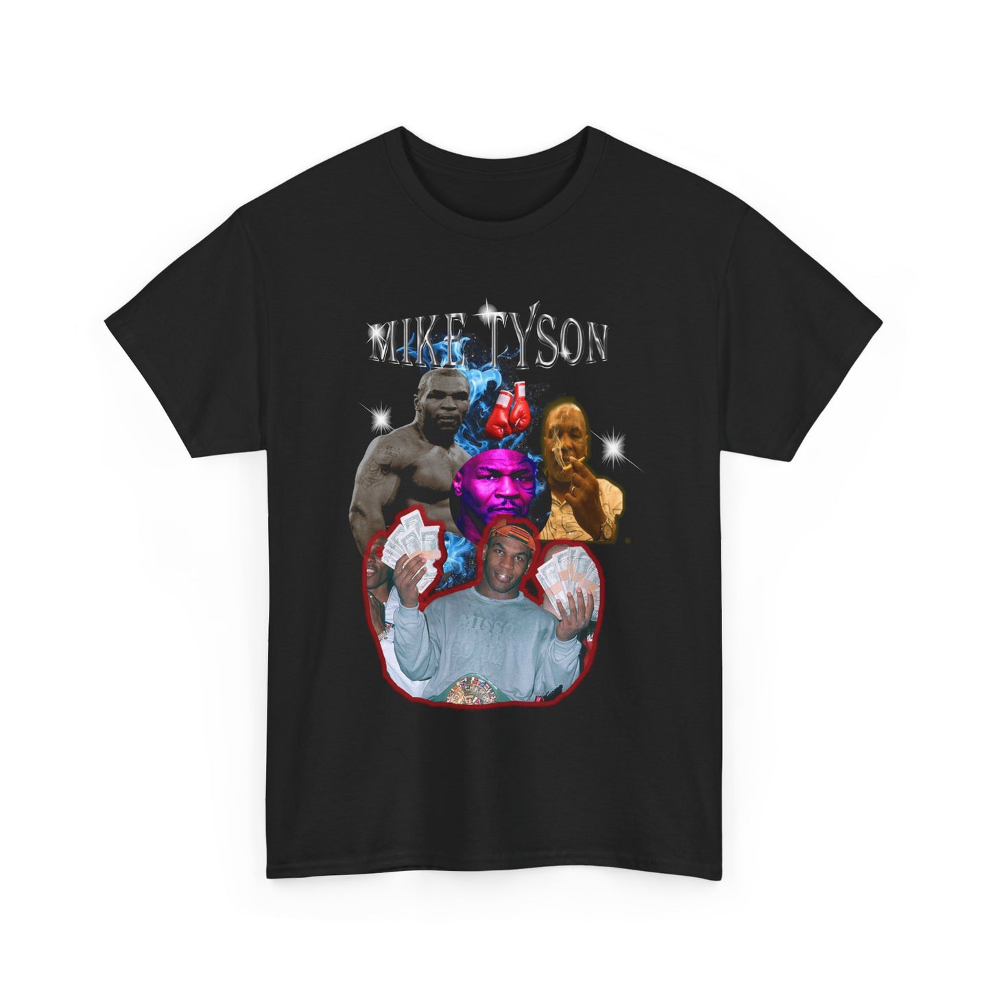 Mike Tyson Inspired Unisex Heavy Cotton Tee - Bold Graphic Tee for Boxing Fans